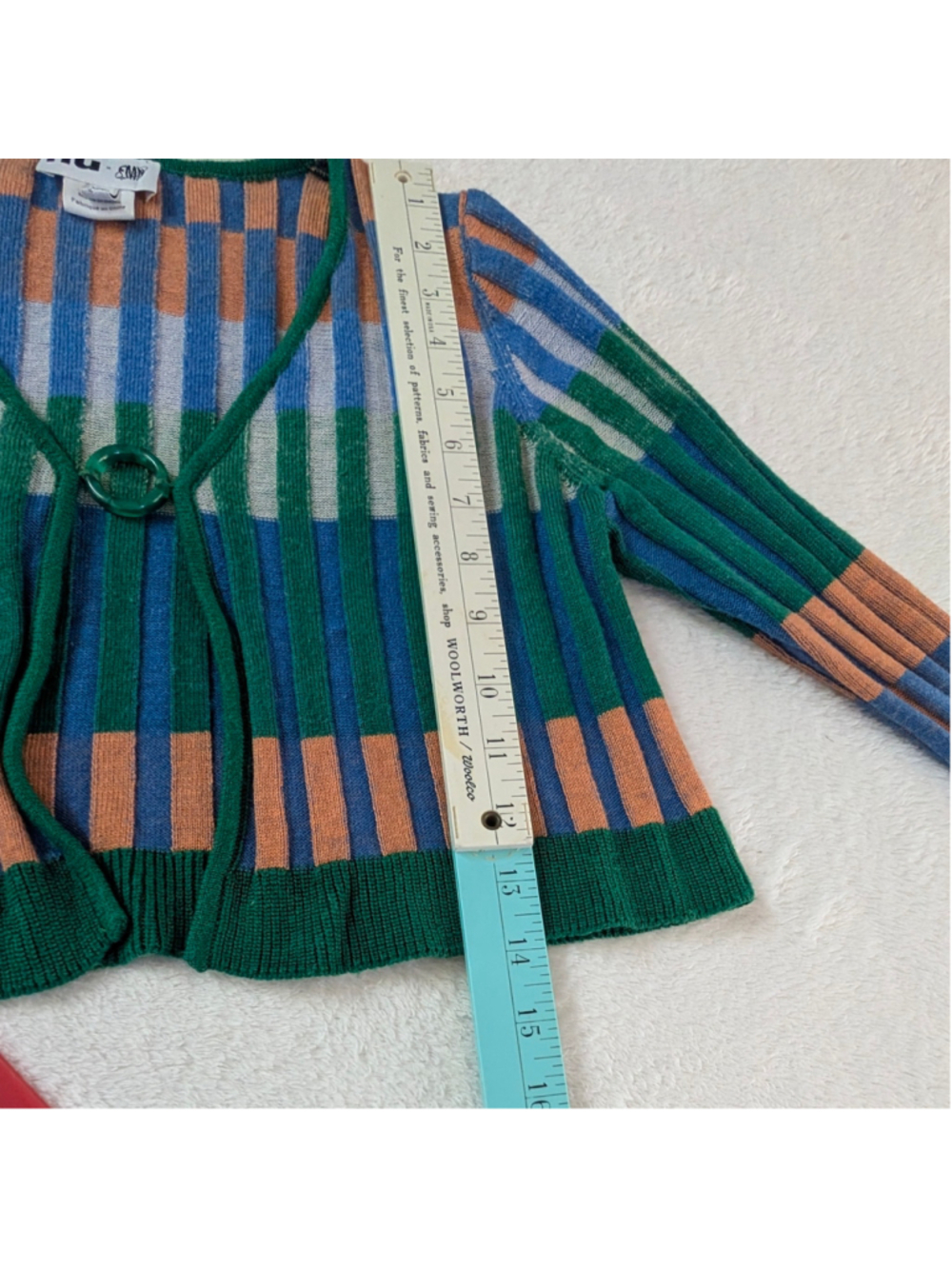 Nuuly x Find Me Now Colorblock Knit Cropped Cardigan - XS - Picture 6 of 8